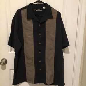 Black and sand color men’s shirt